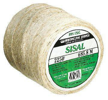 KingCord  Multi-Purpose Sisal Twine, For General Purpose Tying, Twine Cutter Included, 2250-ft