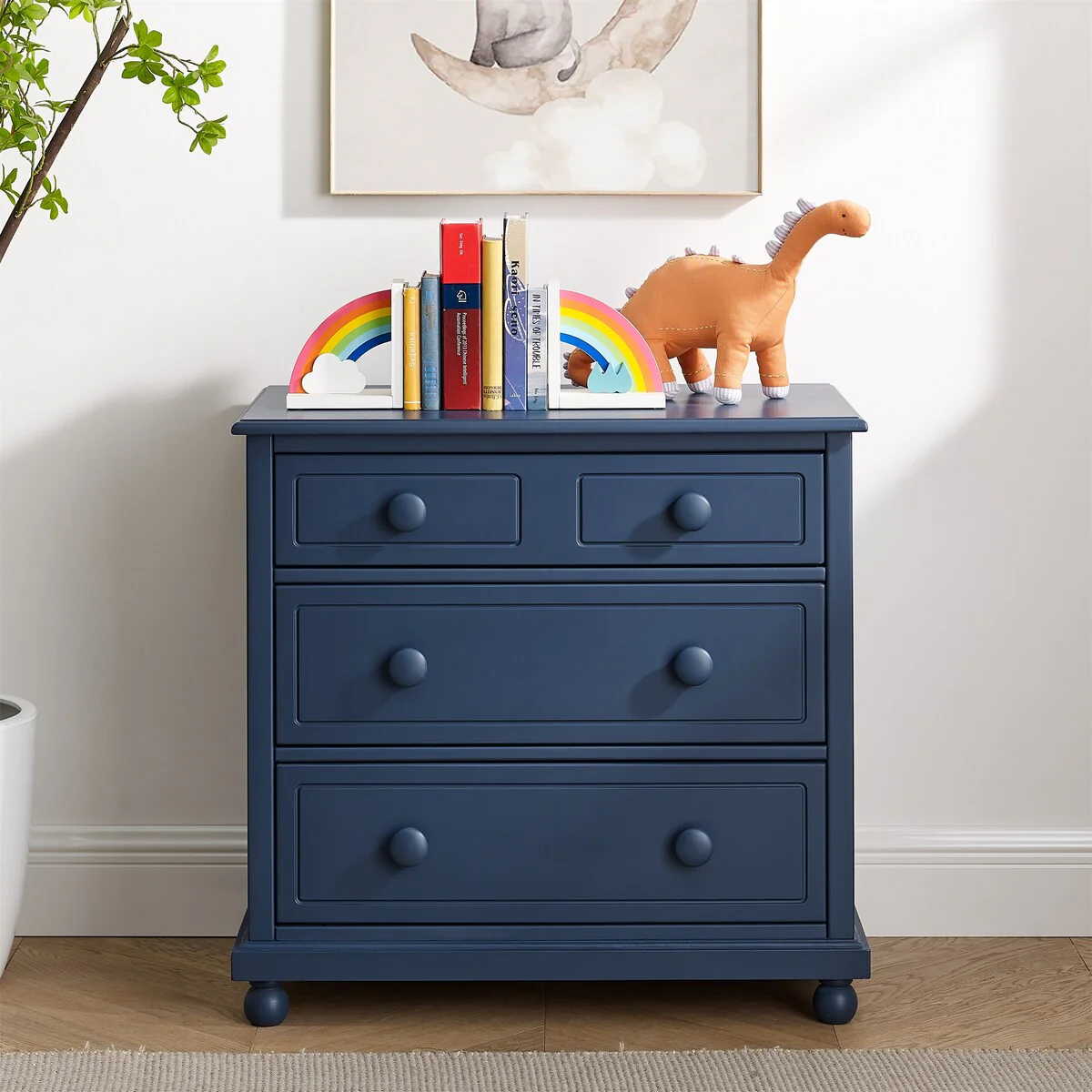 BIKAHOM Modern 3-Drawer Bedroom Dresser