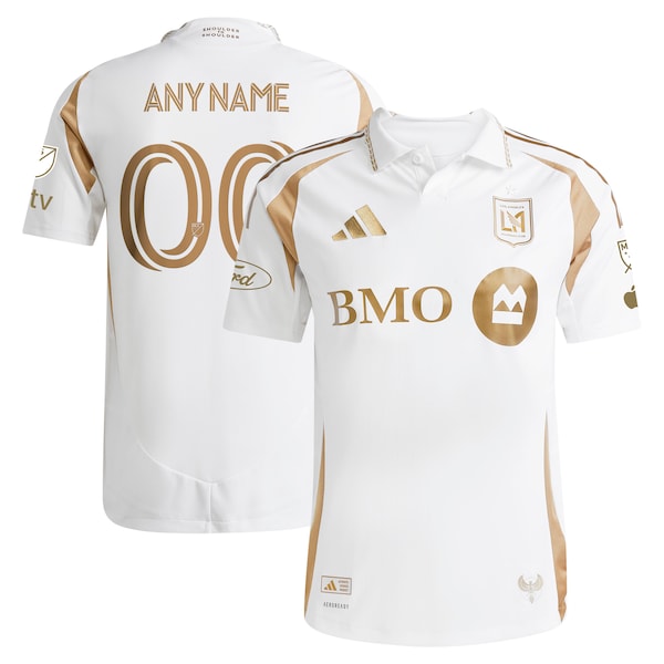 LAFC adidas 2025 Secondary Authentic Custom Jersey - White