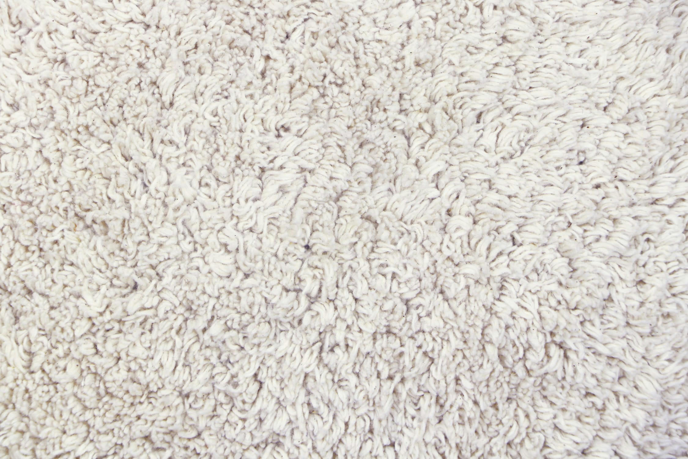 RUGCYCLED - Coussin rond en coton beige 48x48