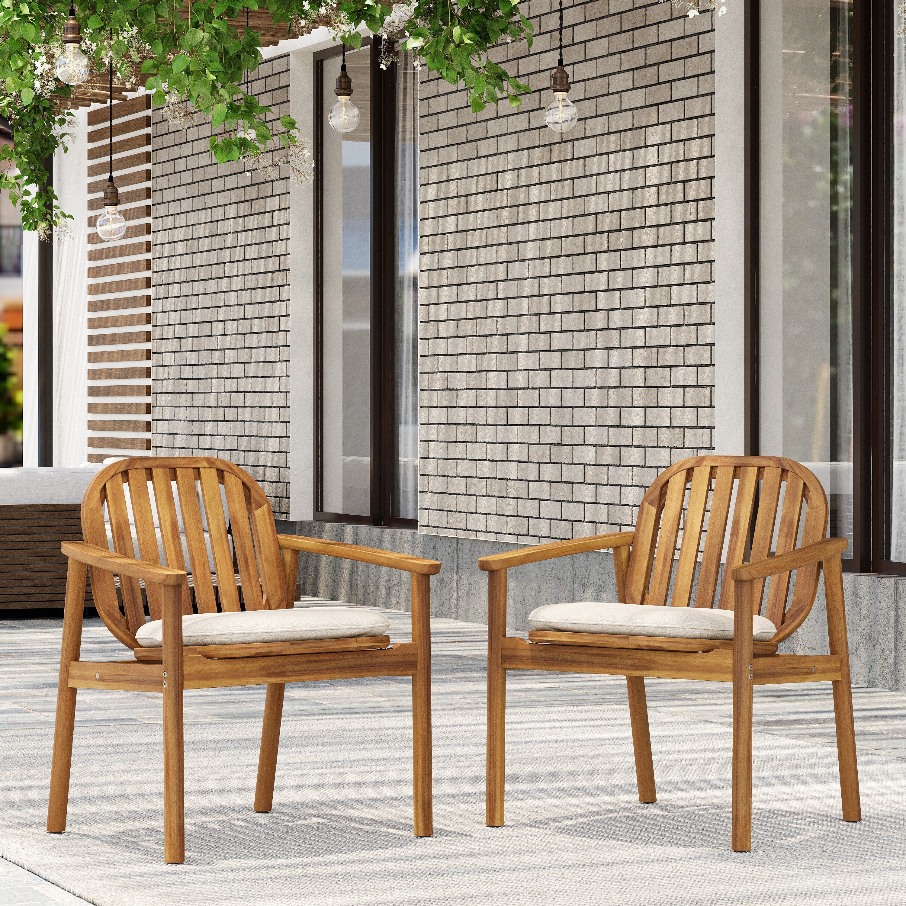 Christopher Knight Home- Marwood Acacia Wood Outdoor Dining Chair (Set of 2)