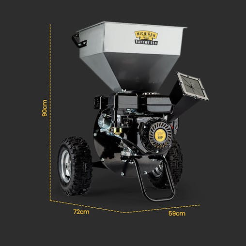 NNEMB 6HP 212cc Petrol Wood Chipper Shredder Mulcher