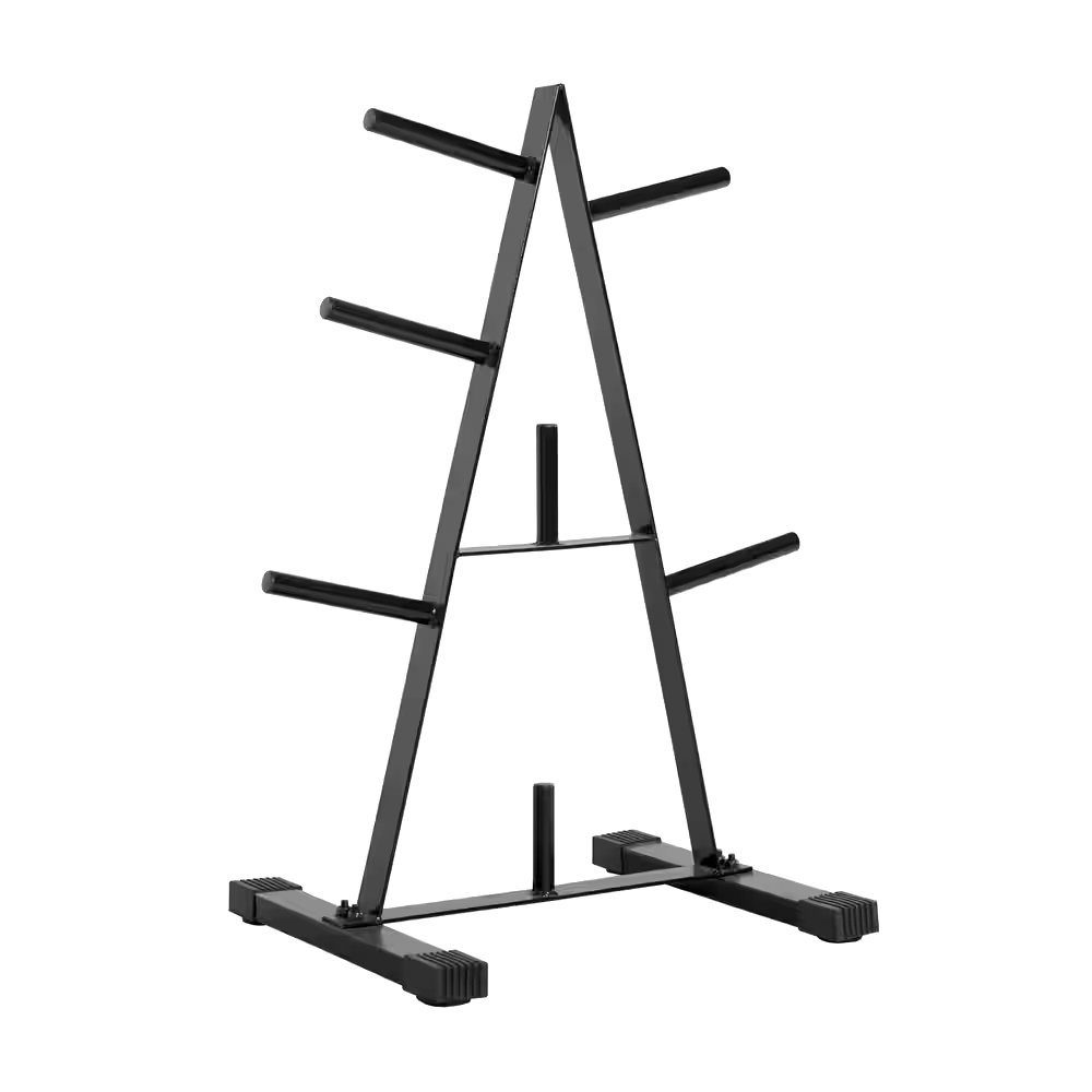 Cap Barbell Plate Tree, Black, 1-in