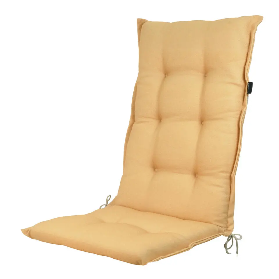 Madison - Kussen hoge rug Napels - Geel - 123x50x5cm - Set van 4