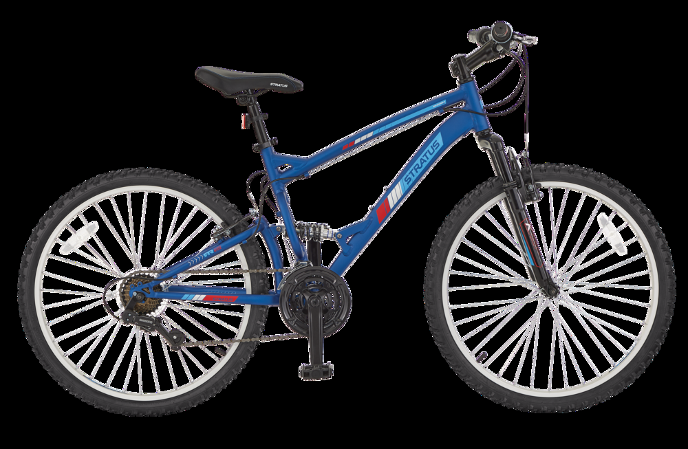 Stratus Richter DS Mountain Bike, 17-in Frame, 26-in, Blue