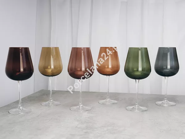 Kpl. kieliszków do wina 540 ml (6 szt.) Bohemia - Ardea Smokey 101303