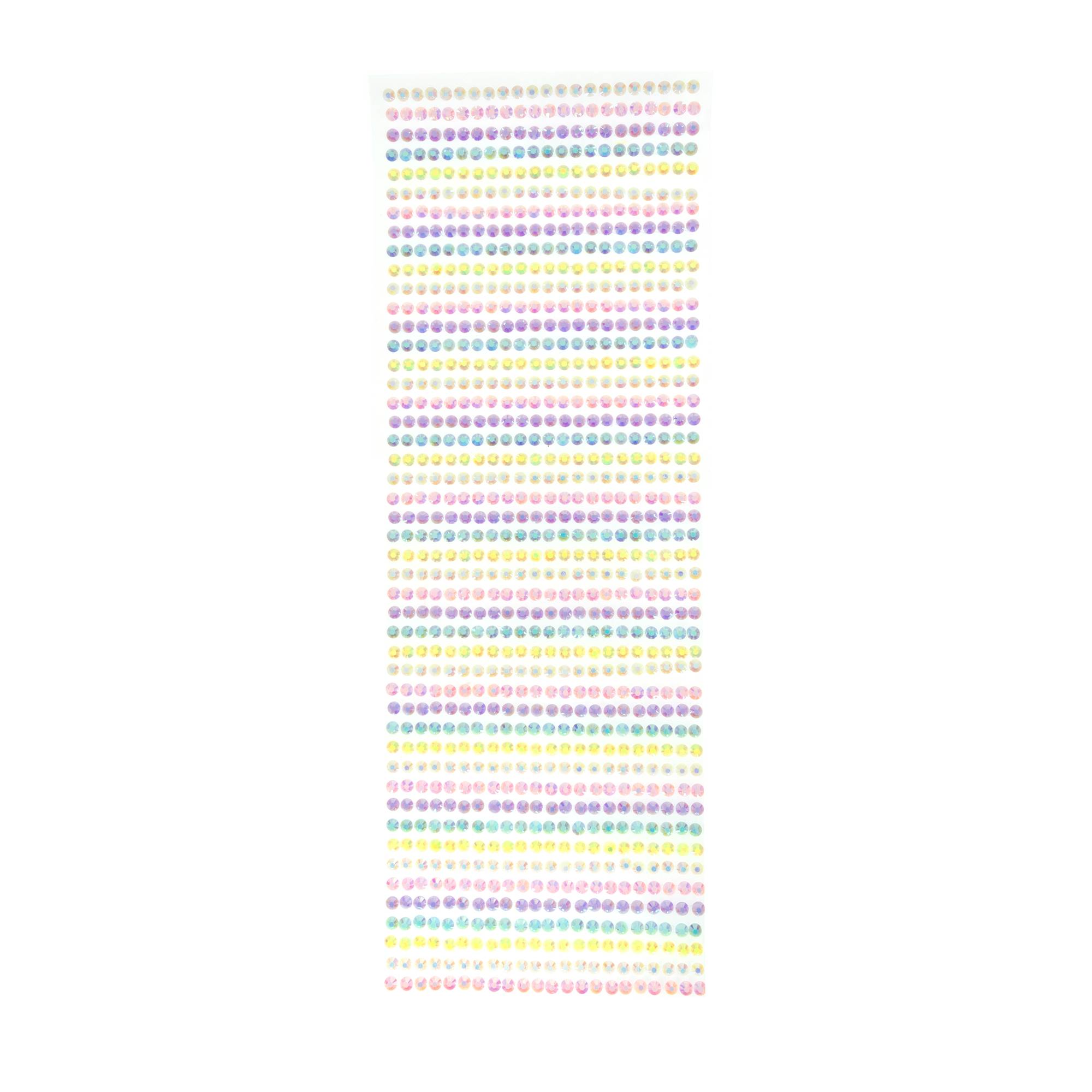 Pastel Adhesive Gem Strips 4mm 47 Pack