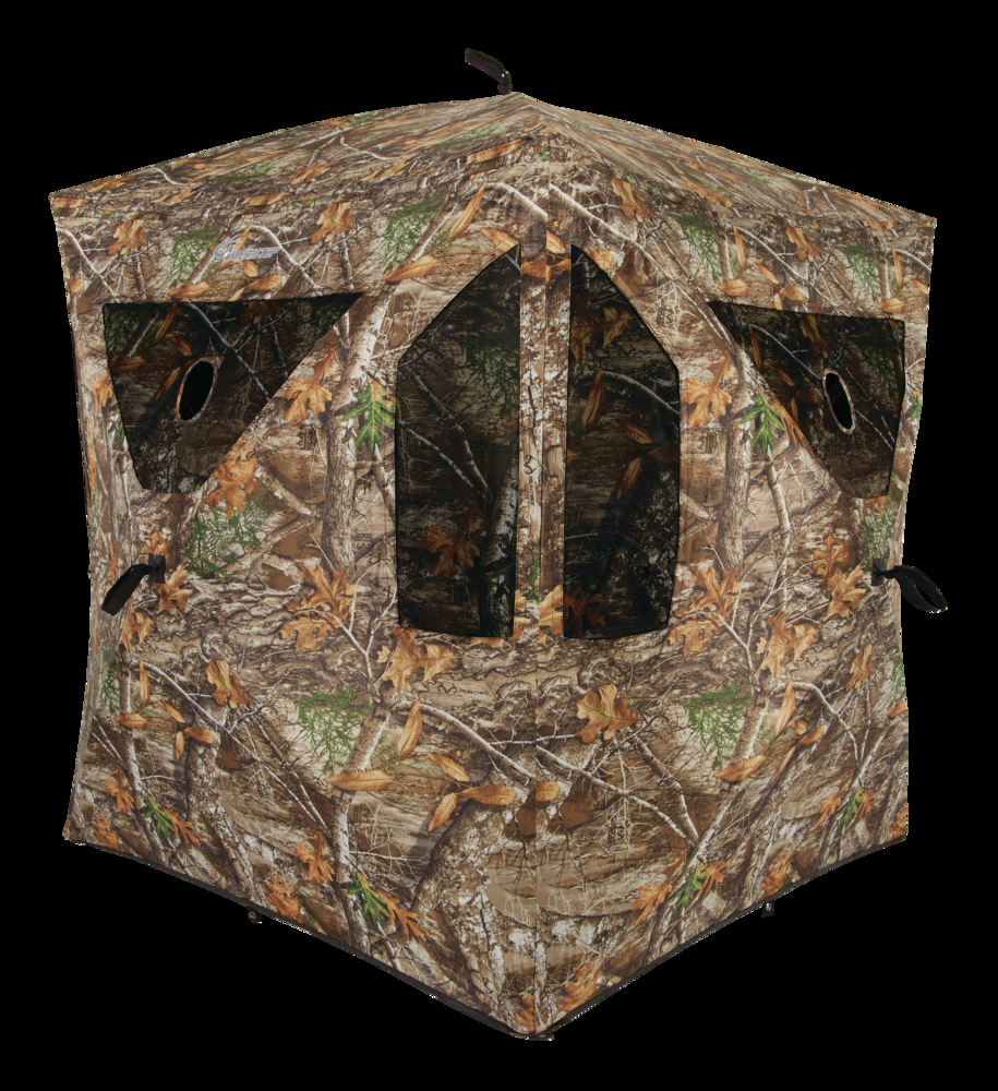 Ameristep Brickhouse Ground Portable 3-Person Hunting Blind/Camo Tent, 59 x 59 x 67-in