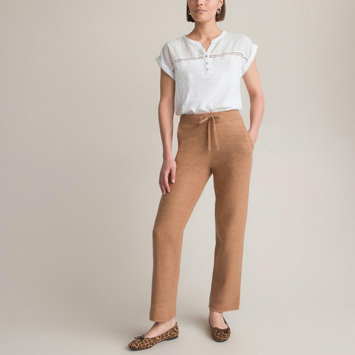 T-shirt, pur coton flammé