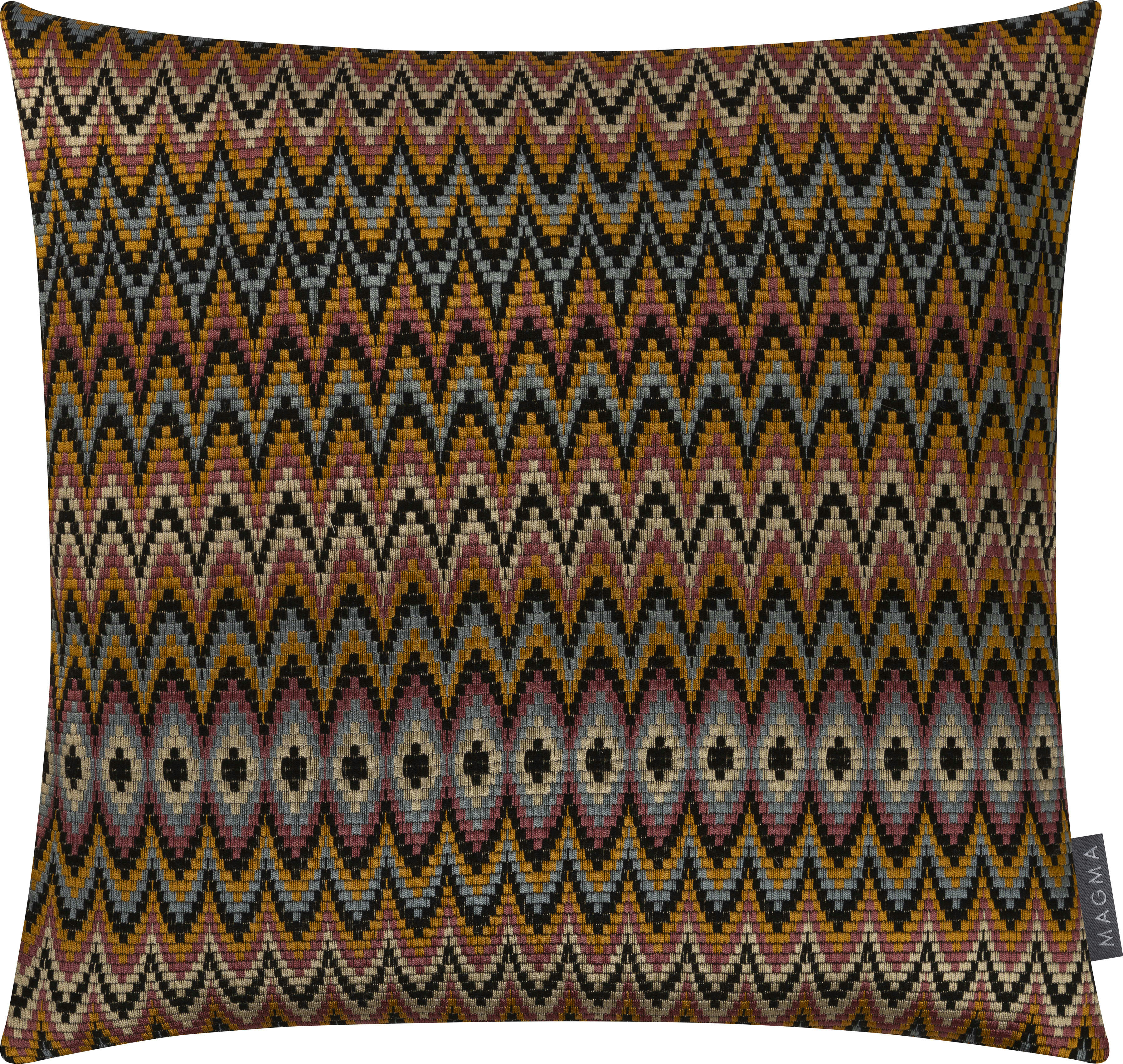 ZIGGY - Housse de coussin viscose multicolore, passepoil-45x45