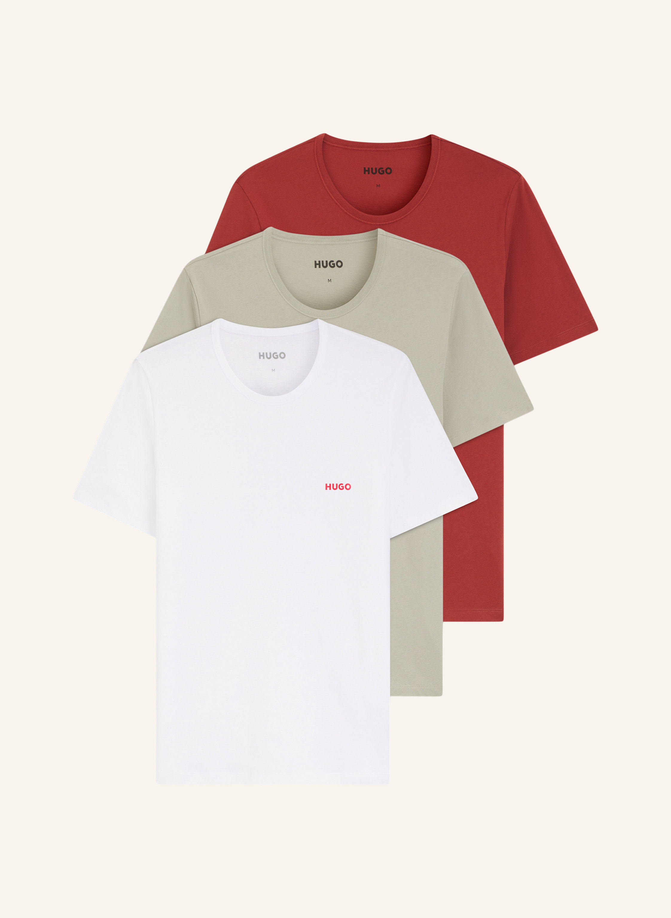 HUGO 3Er-Pack T-Shirts T-SHIRT RN TRIPLET P Regular Fit