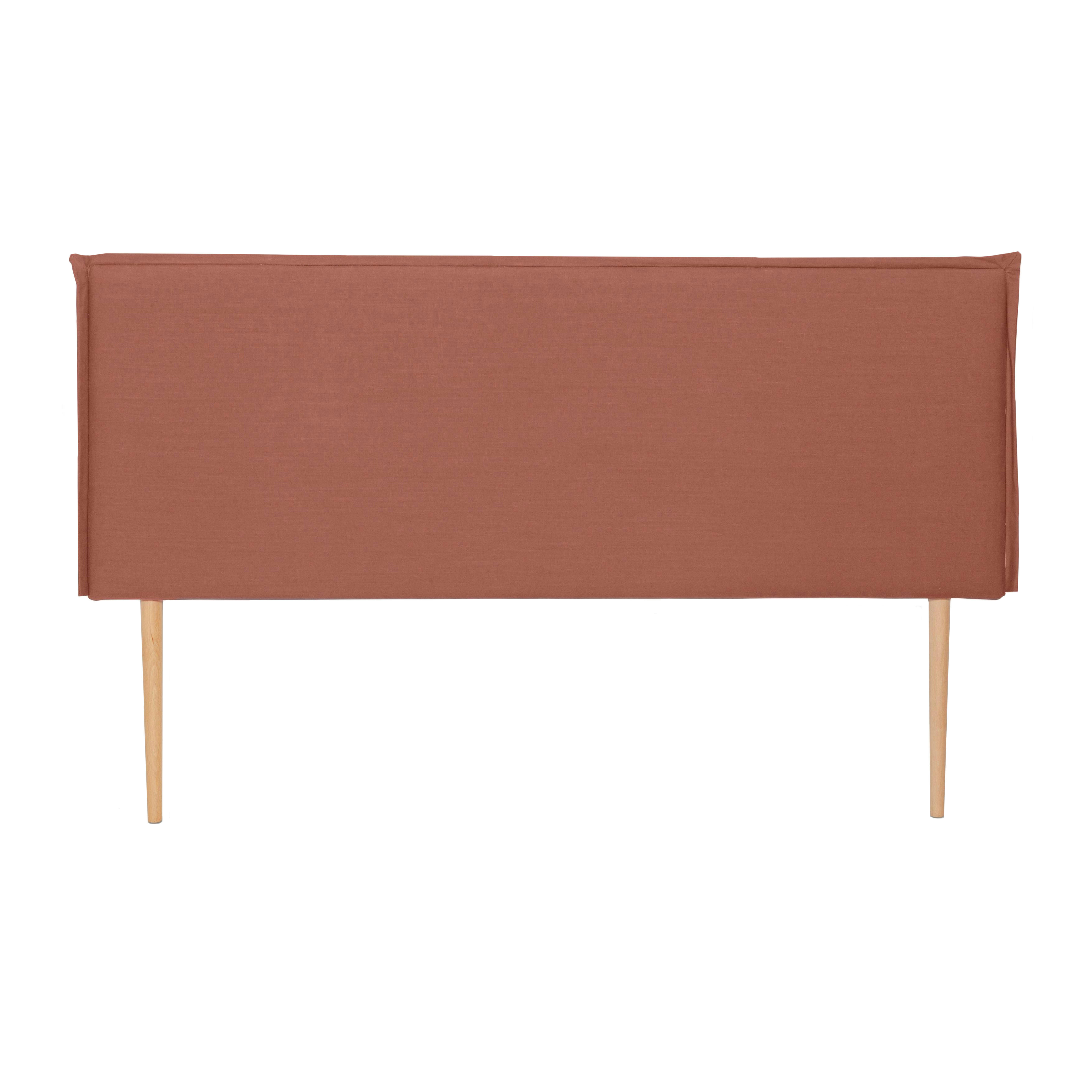 EDMOND - Tête de lit tapissée en tissu 100% lin tuile 160x100cm