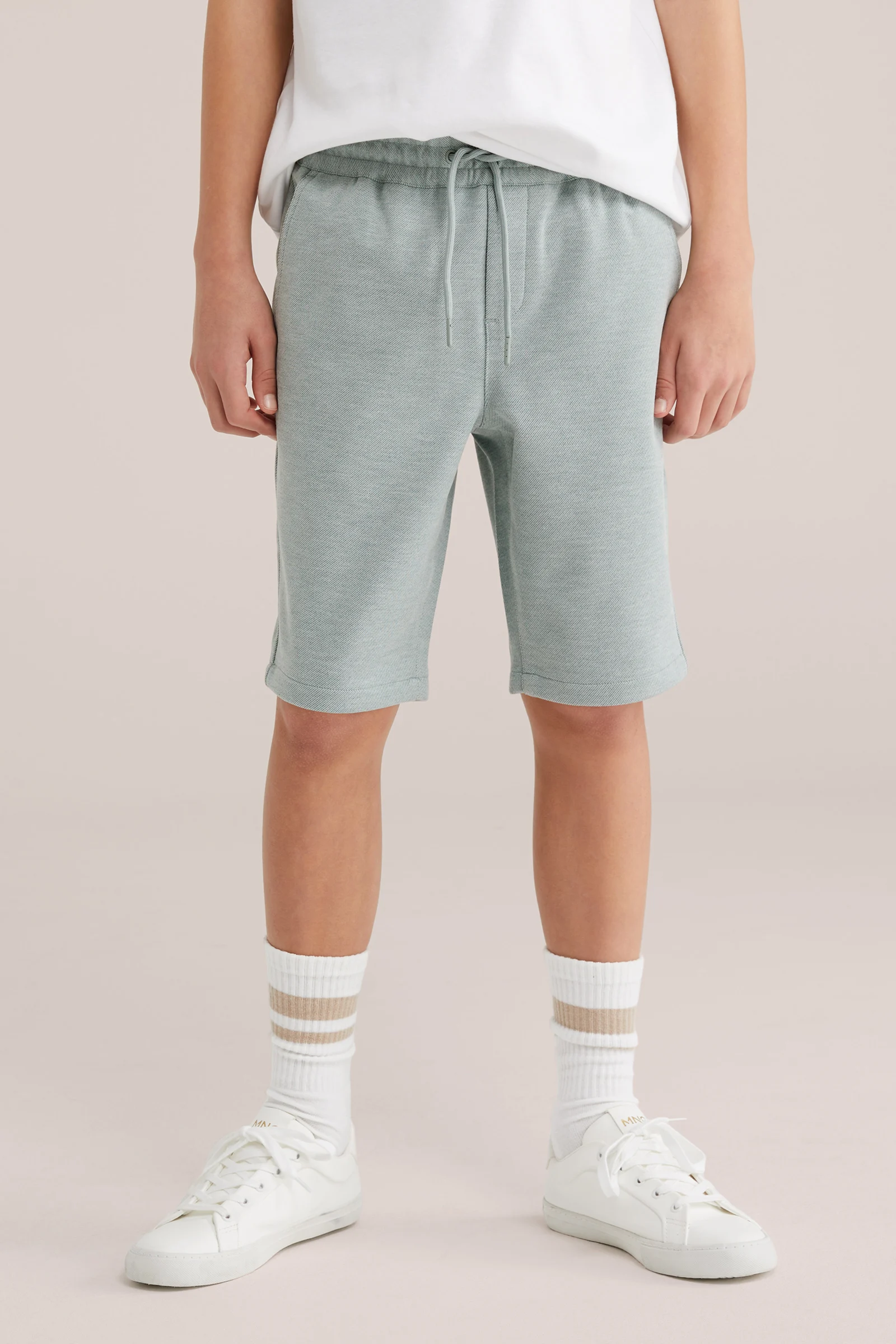 Jongens Regular fit blazer en short met stretch