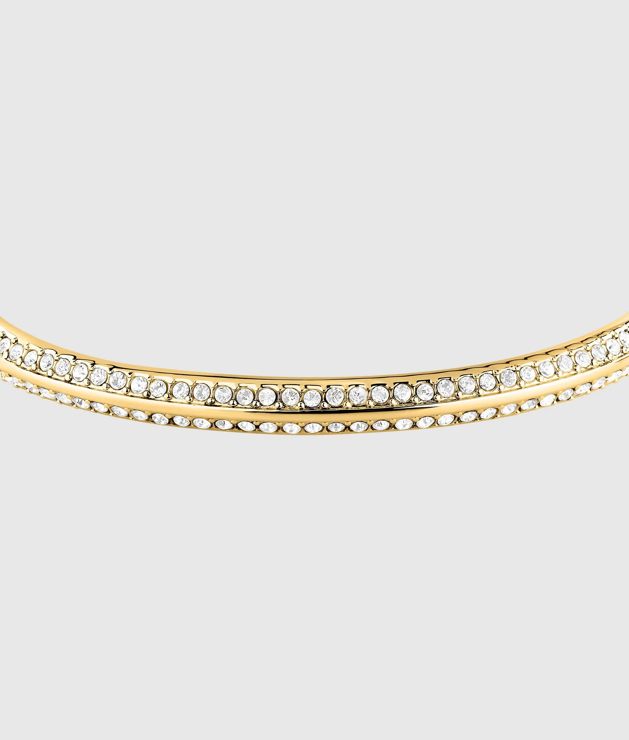Bracelet jonc or à cristaux