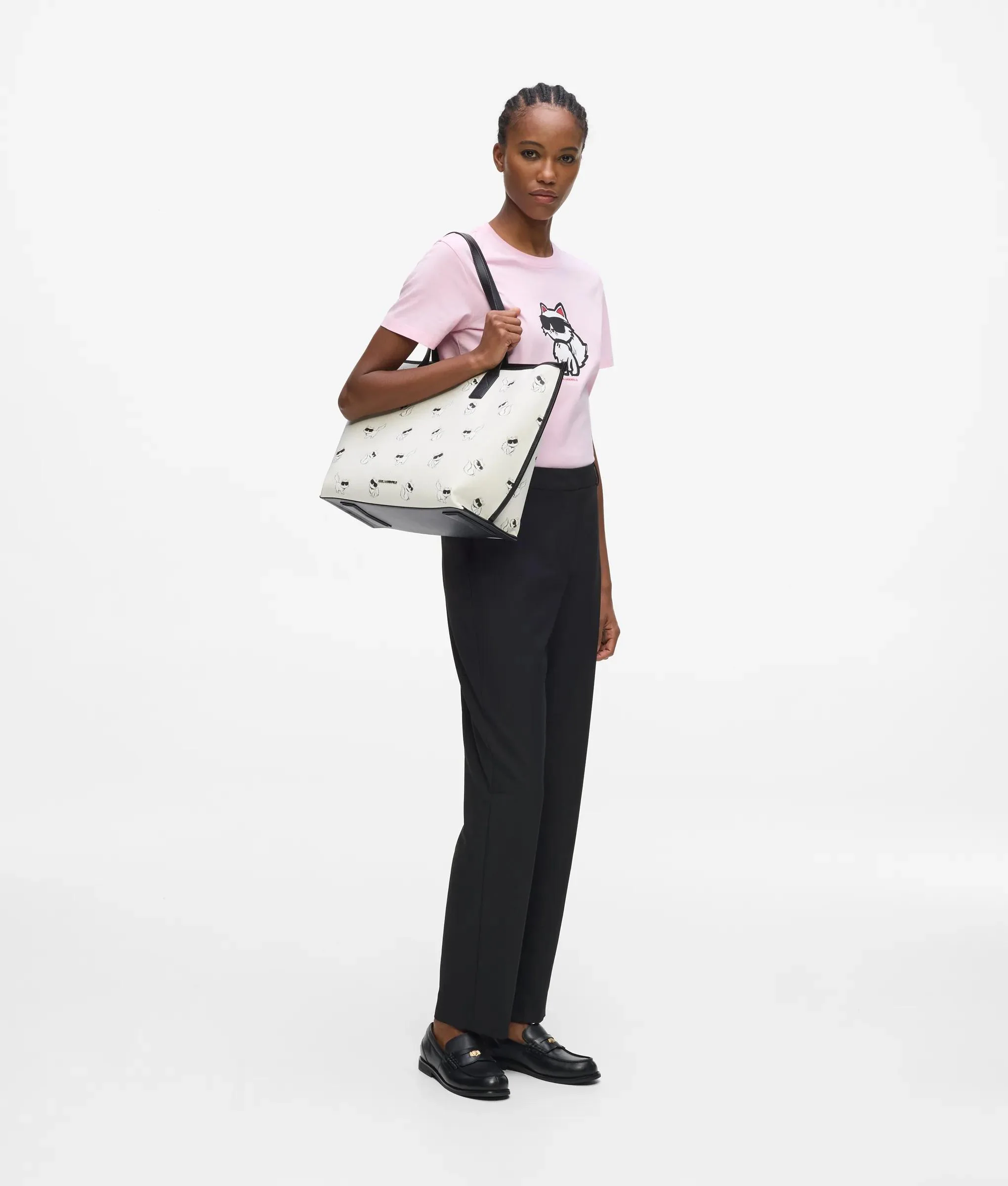 Sac en toile Ikon Choupette avec liseré