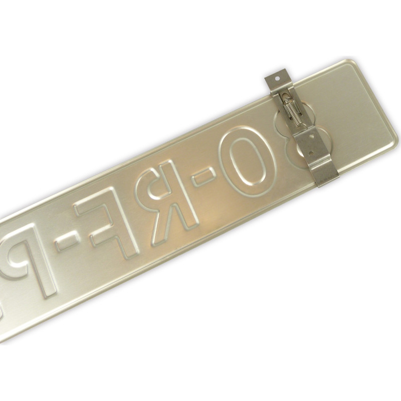 Pince pour plaque d'immatriculation 2 pièces