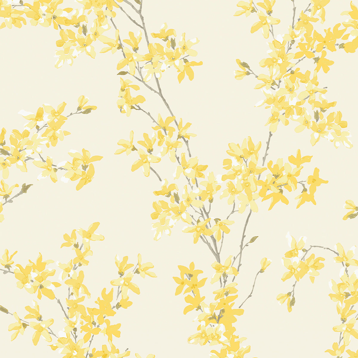 Laura Ashley Vliesbehang - Forstyhia Sunshine - 10mx52cm