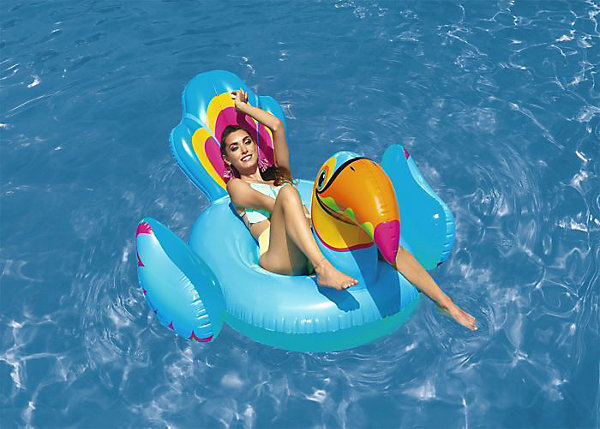 Bestway Bouée XXL chevauchable Toucan 207 x 150 cm
