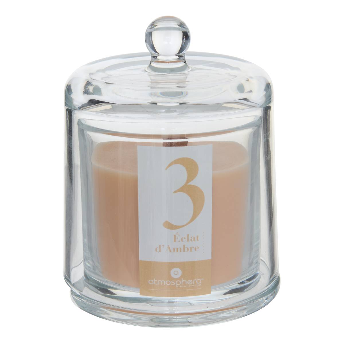 Scented Candle "Numia" Woody Scent, Amber, 240g