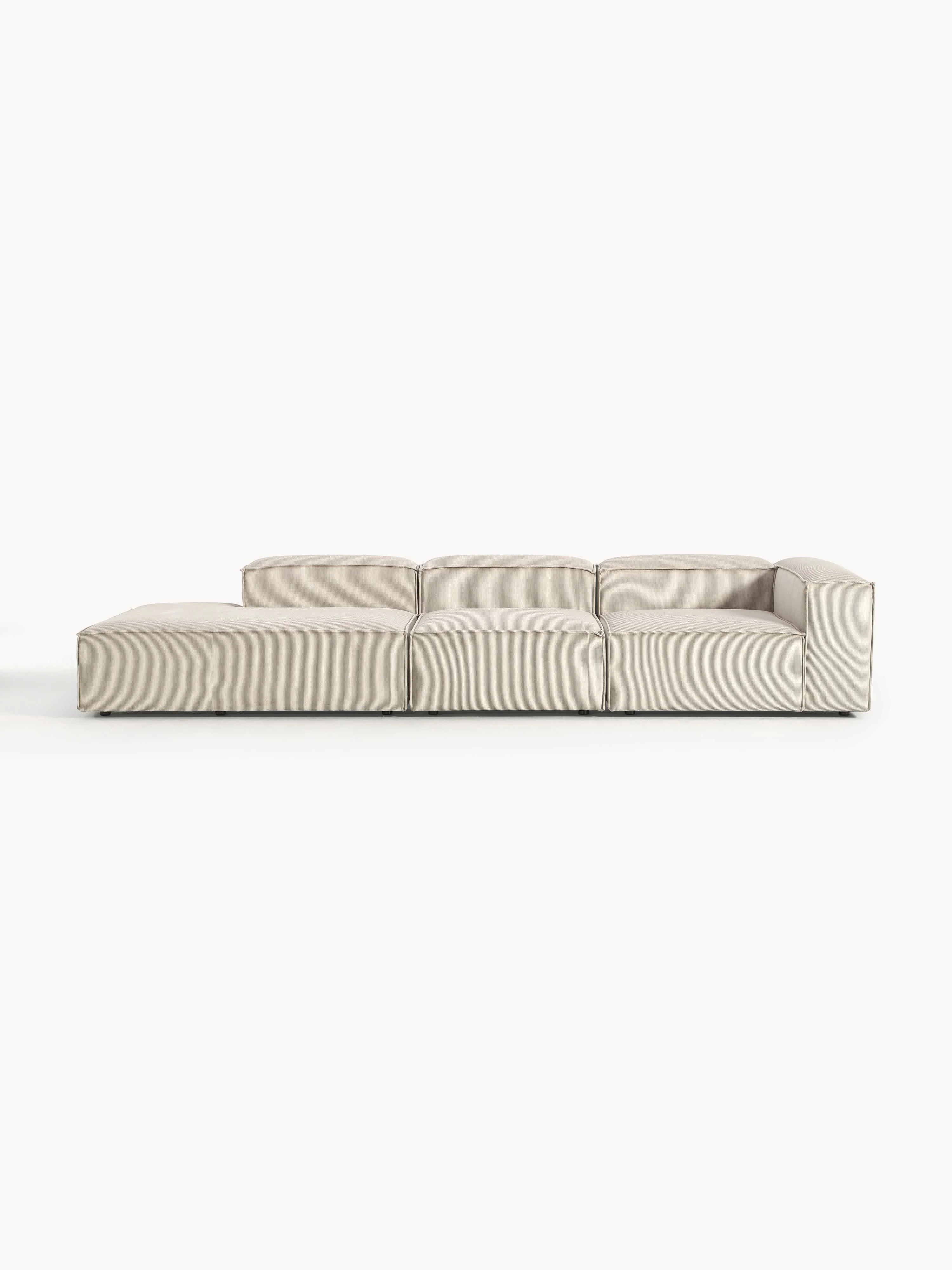 Modulare XL-Ottomane Lennon aus Cord
