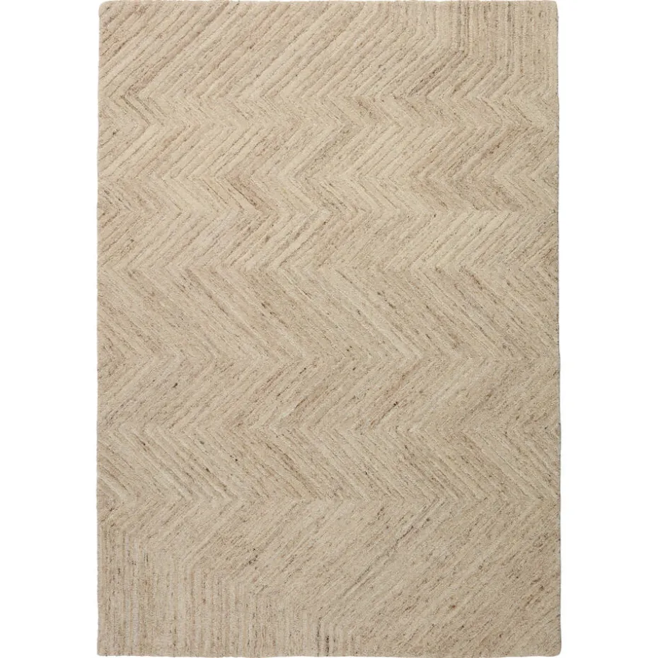 Kwantum Vloerkleden Kinderkamer | Ronde Vloerkleden | Vloerkleed Zigzag Zand 160×230 Cm 160X230CM
