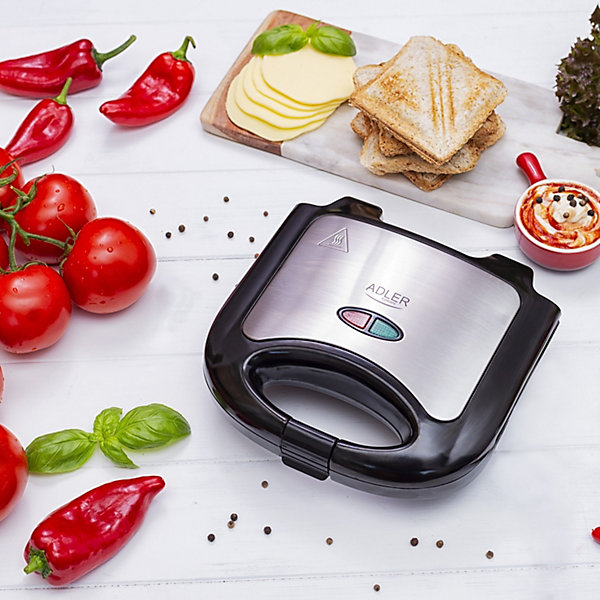 Appareil àsandwich croque monsieur AD 3015 - 850W - Anti adhésif