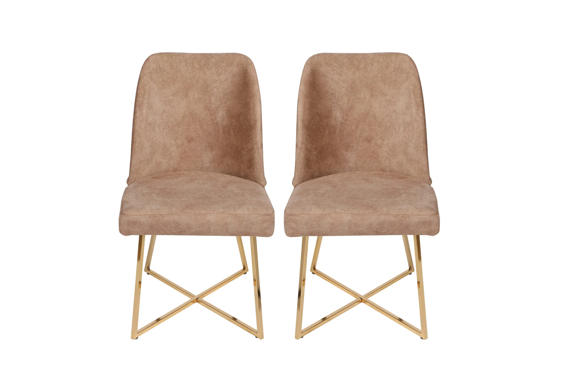 Set van 2 eetkamerstoelen Madrid velvet