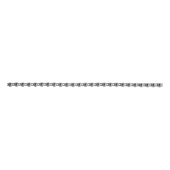 Silver 4mm Flat Back Pearl Beading by the Metre