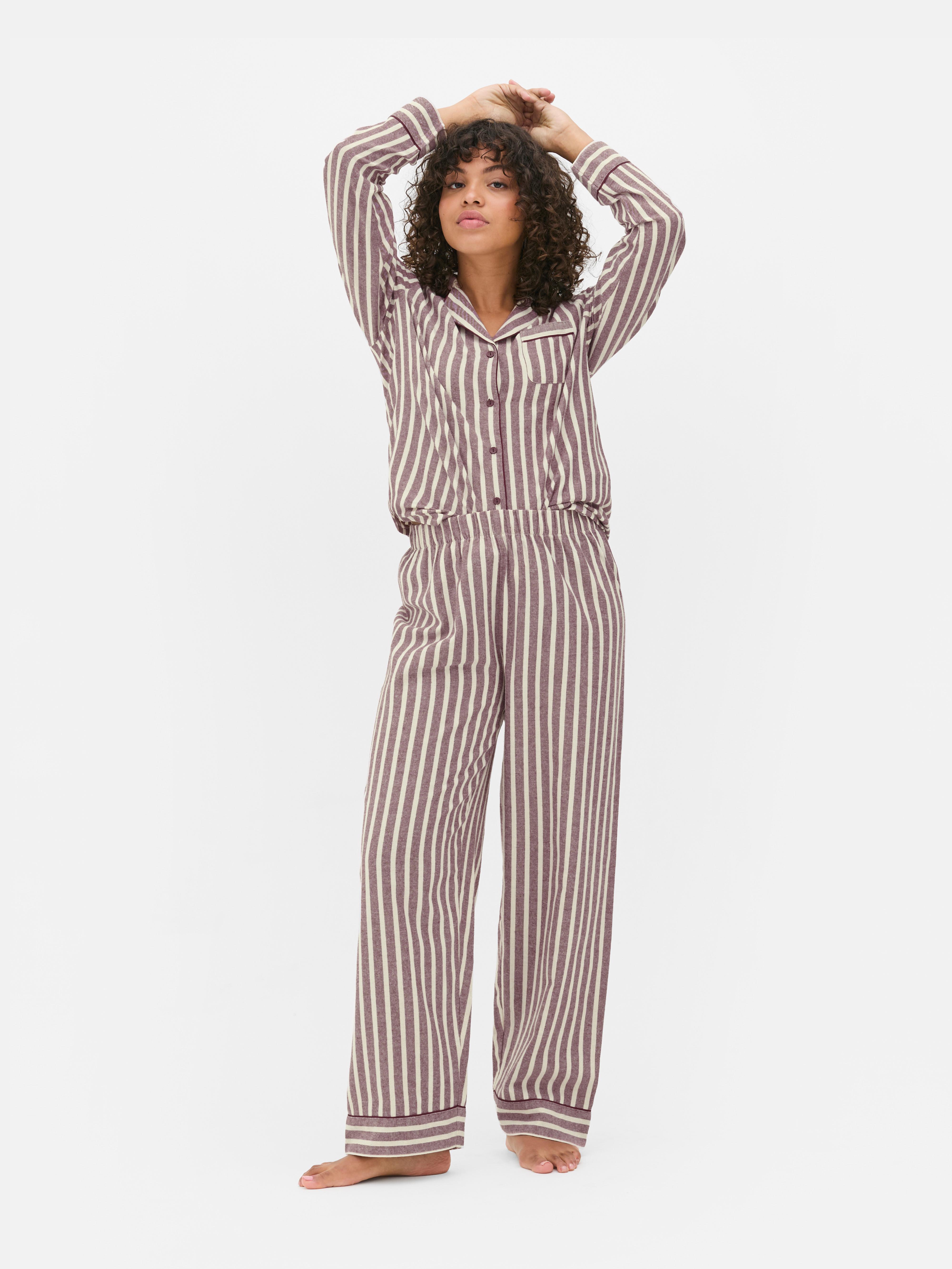 Patterned Boyfriend Pajamas