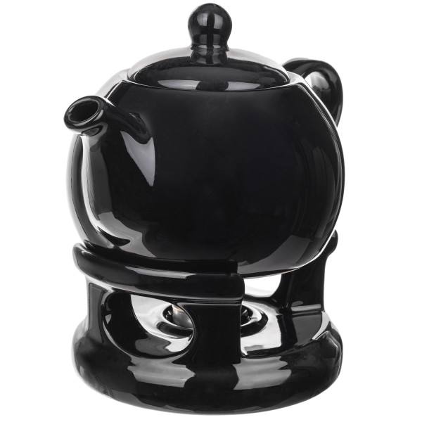 KADAX Dzbanek Ceramiczny Z Podgrzewaczem 1L Czarny