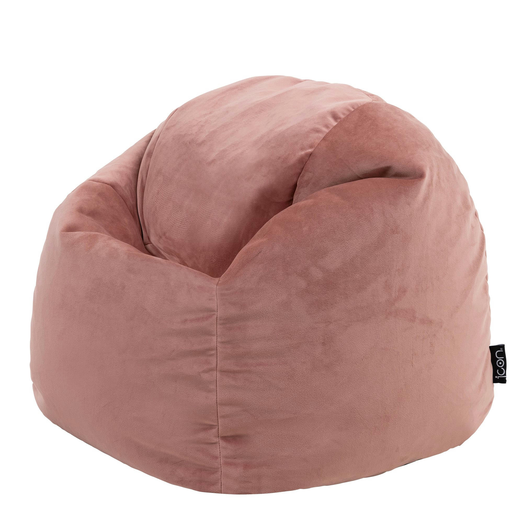 AURORA - Pouf fauteuil enfant velours rose
