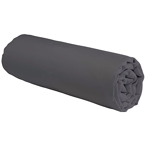 Drap housse en coton 57 fils uni bonnet 25cm 180x200cm