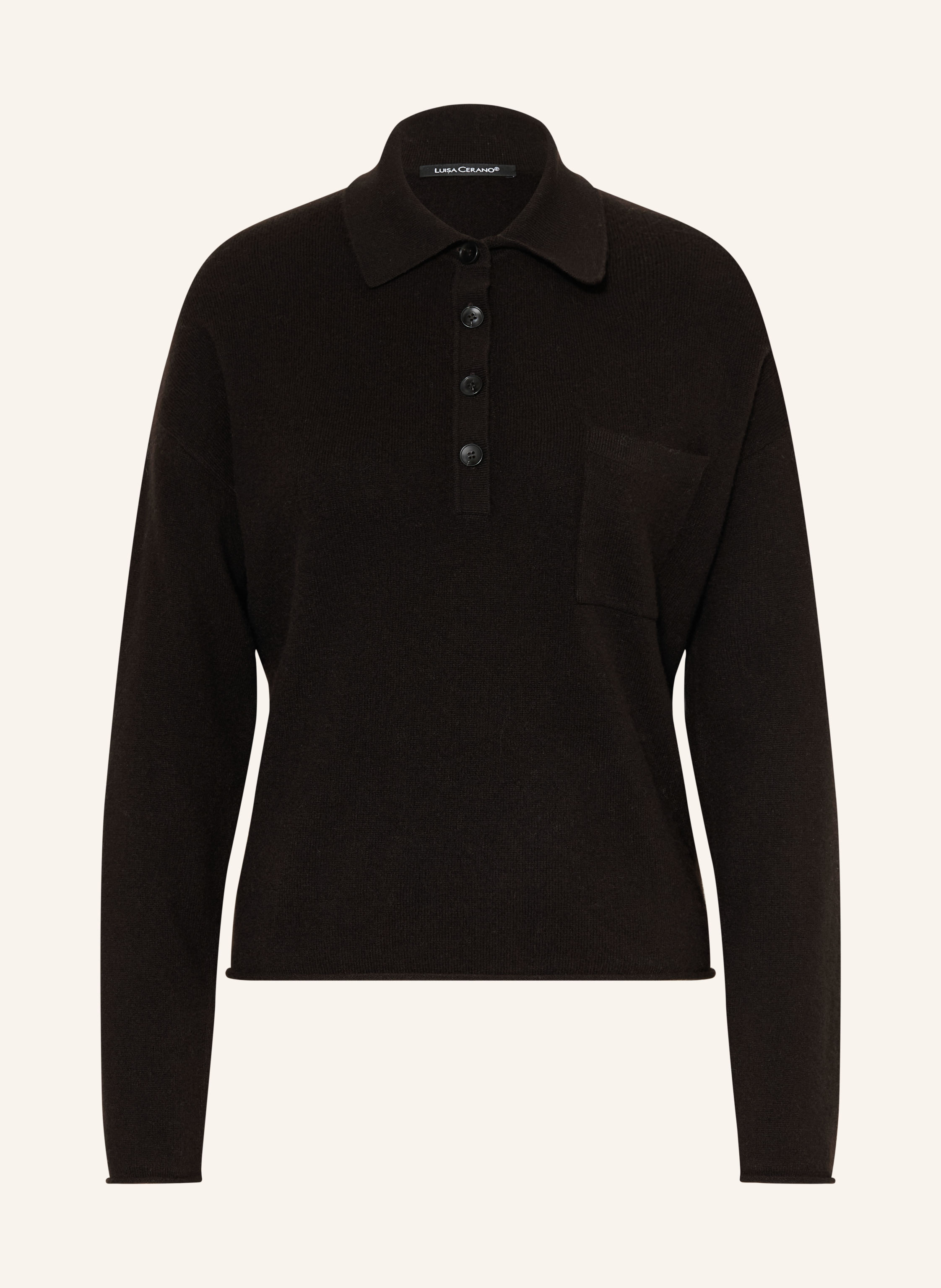 LUISA CERANO Strick-Poloshirt