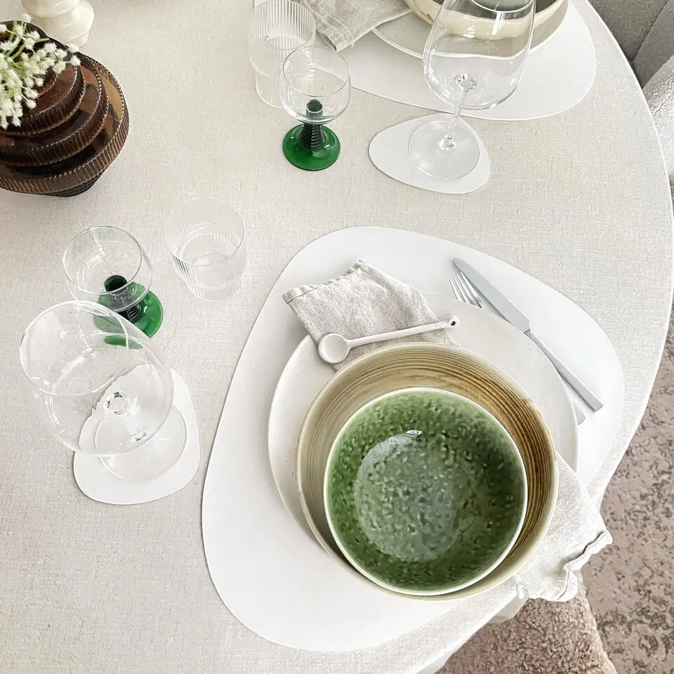 Krumble Placemat set design - 2 stuks - Wit