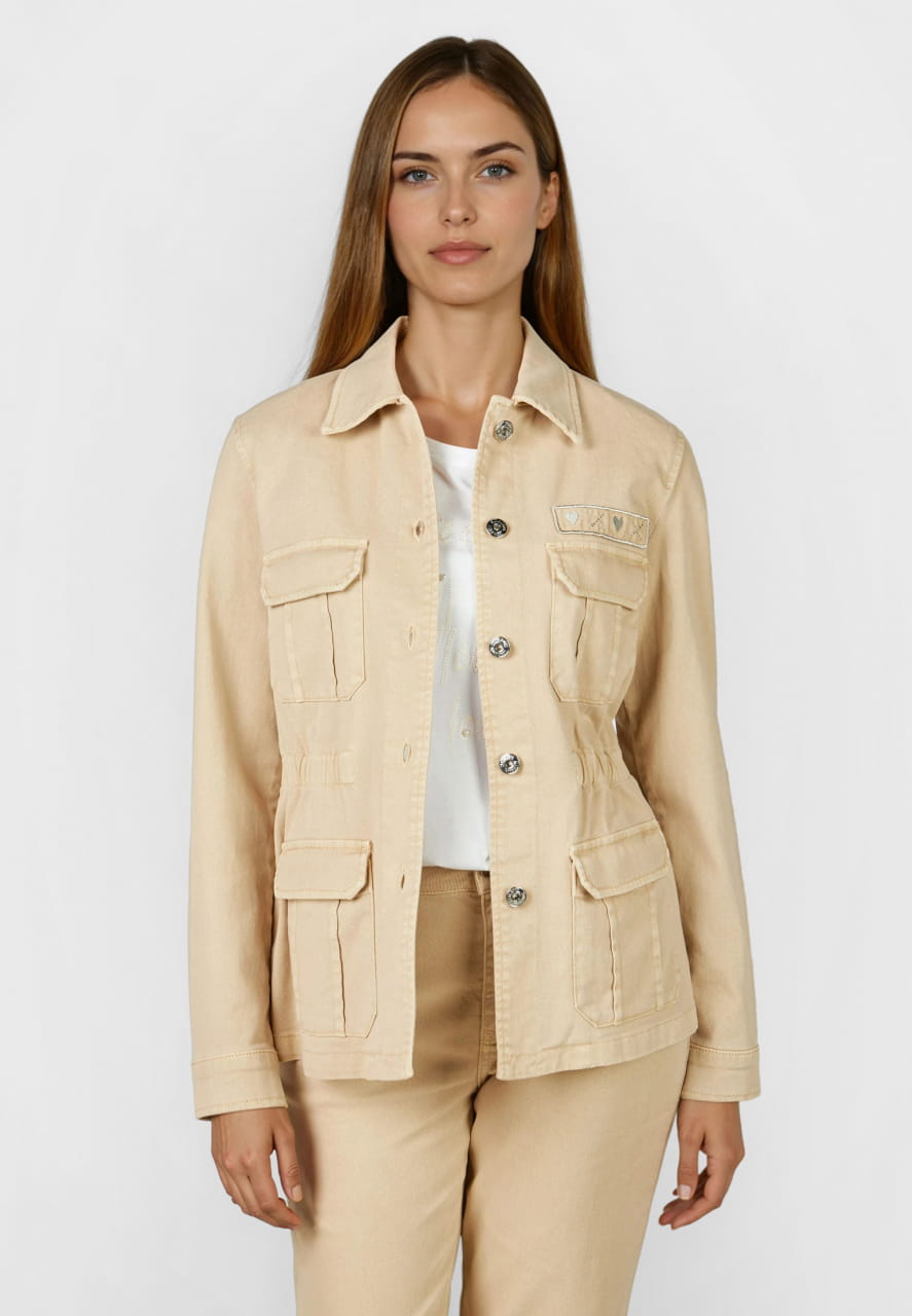 Fieldjacket mit Antiker Waschung