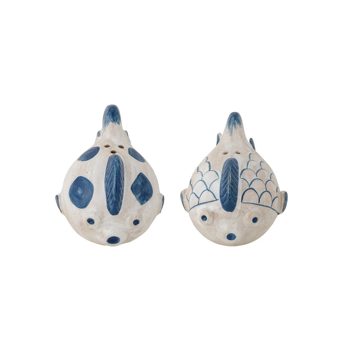 Bloomingville - Fugu Salz- und Pfefferstreuer, blau (2er Set)