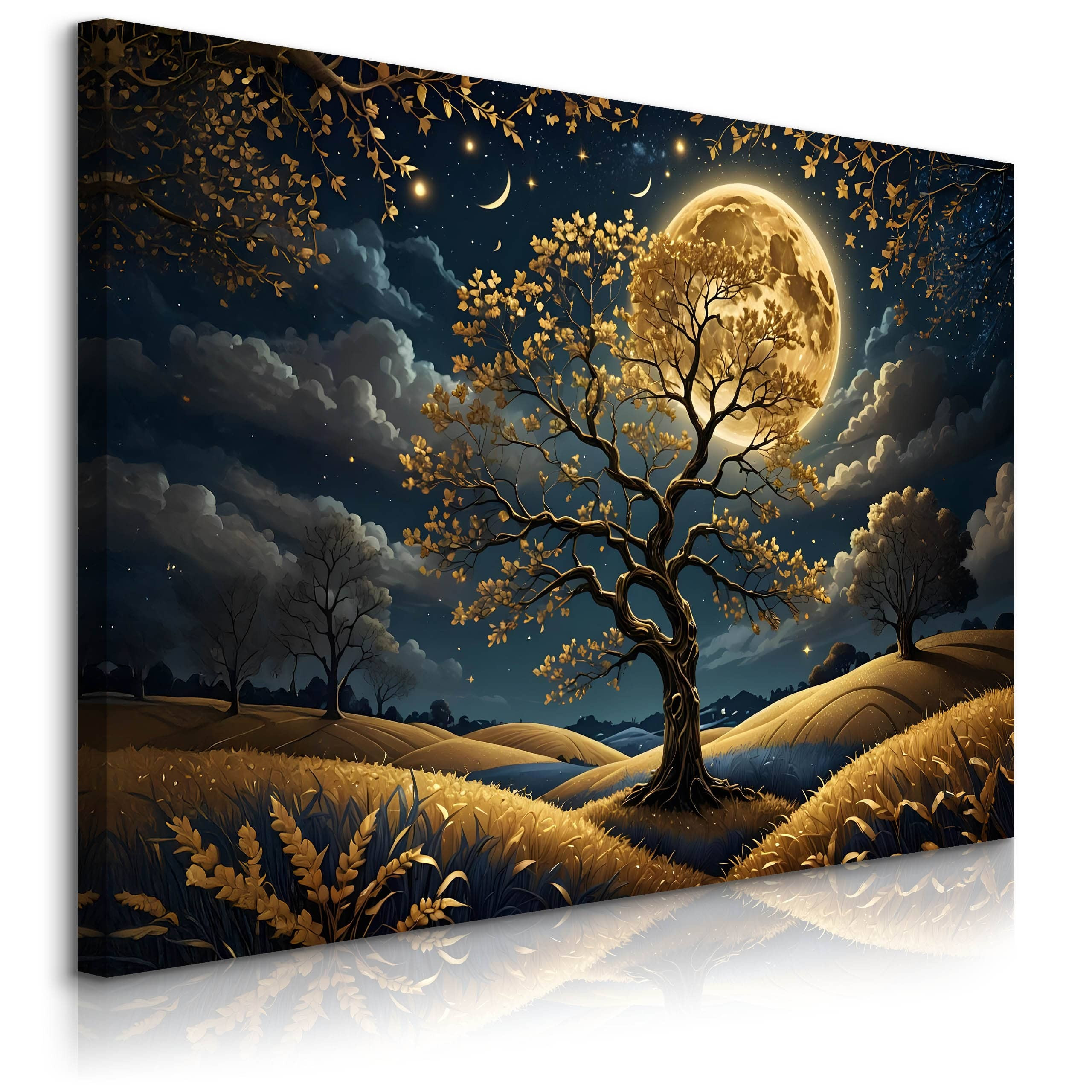 Obraz Abstrakcyjna Pełnia Księżyca 30x20cm