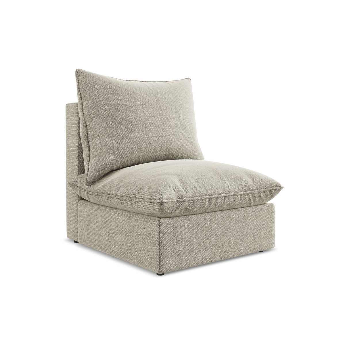 LaMiaSofa Bankmodule midden Ravenna - bouclé - taupe - 75x90x77
