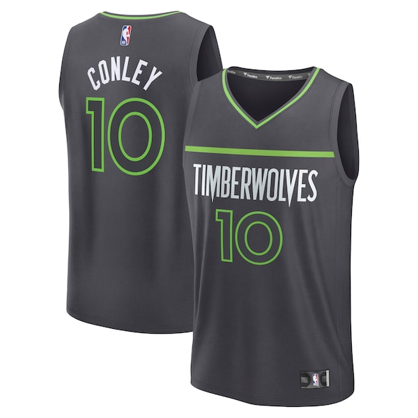 Mike Conley Minnesota Timberwolves  Fast Break Replica Player Jersey - Statement Edition - Charcoal