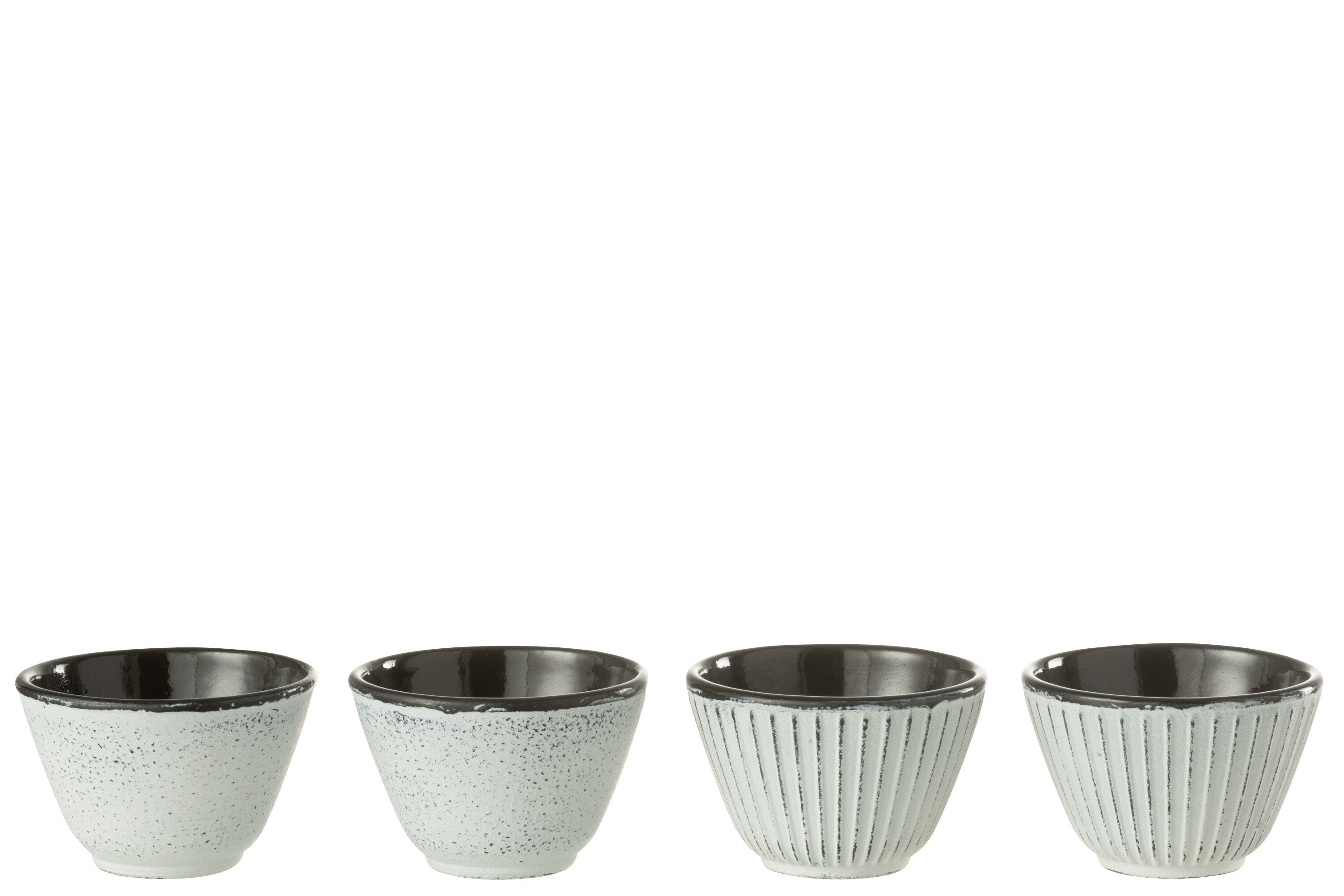 J-Line theemok - metaal - wit - 2 dozen van 2 stuks