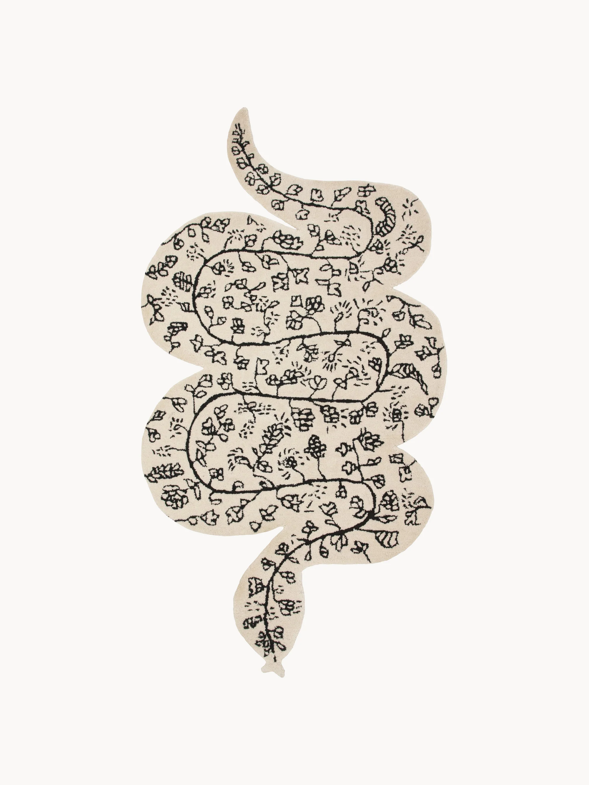Handgewebter Wollteppich Inky