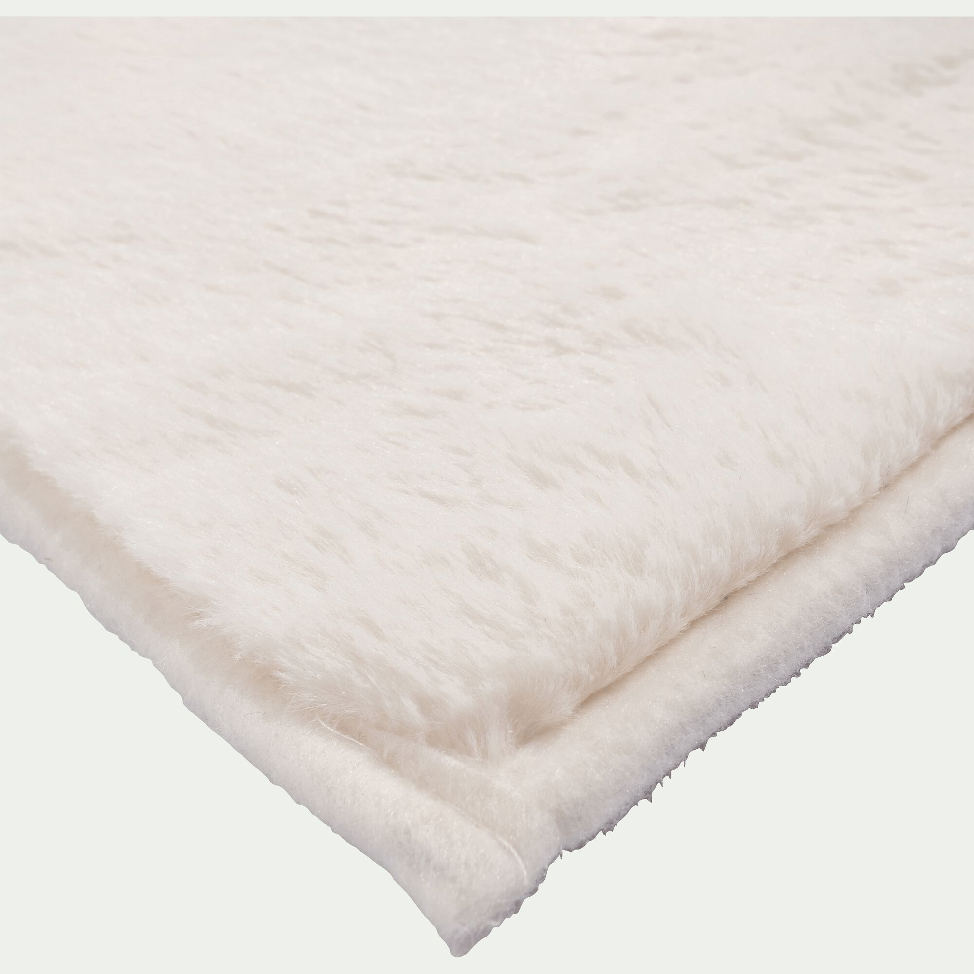 ROBIN - Tapis imitation fourrure - blanc ventoux 150x200cm