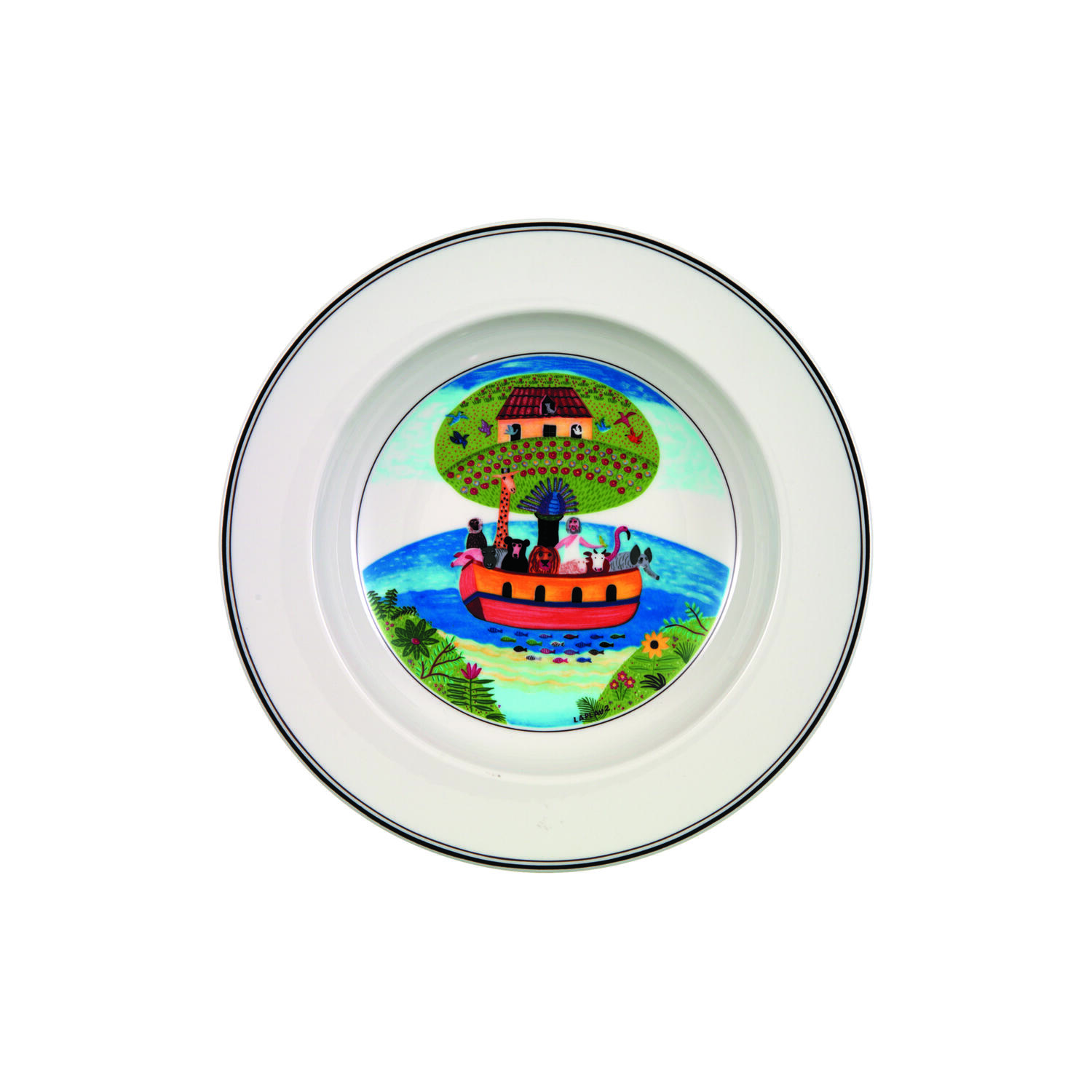 Design Naif dyb tallerken ø 21 cm, Noah's ark