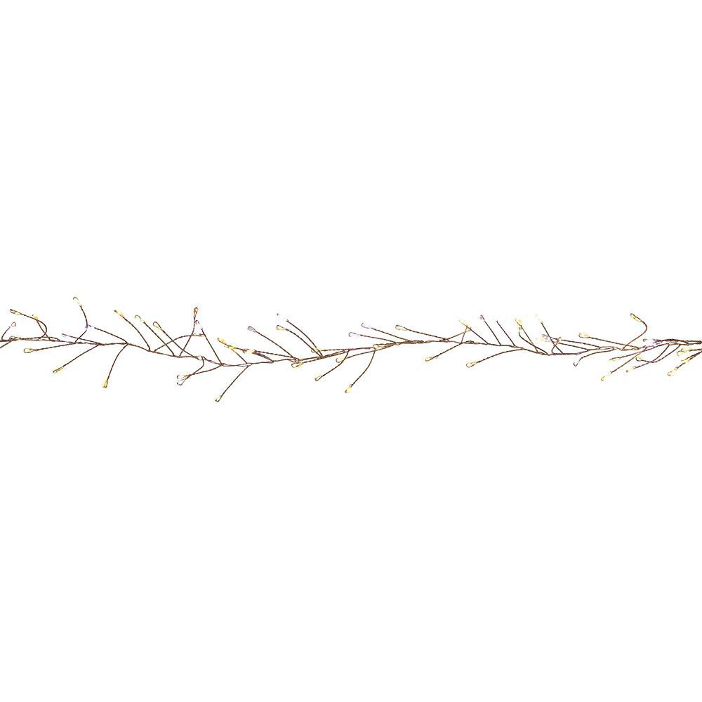 Guirlande lumineuse extérieur 300 LED blanc chaud et multicolore 2,4 m