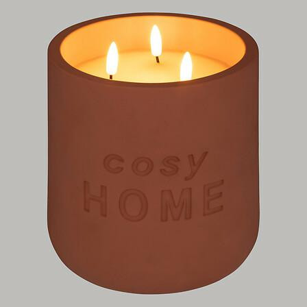 ŚWIECZKA LED So Cosy terracotta BETONOWA na baterie