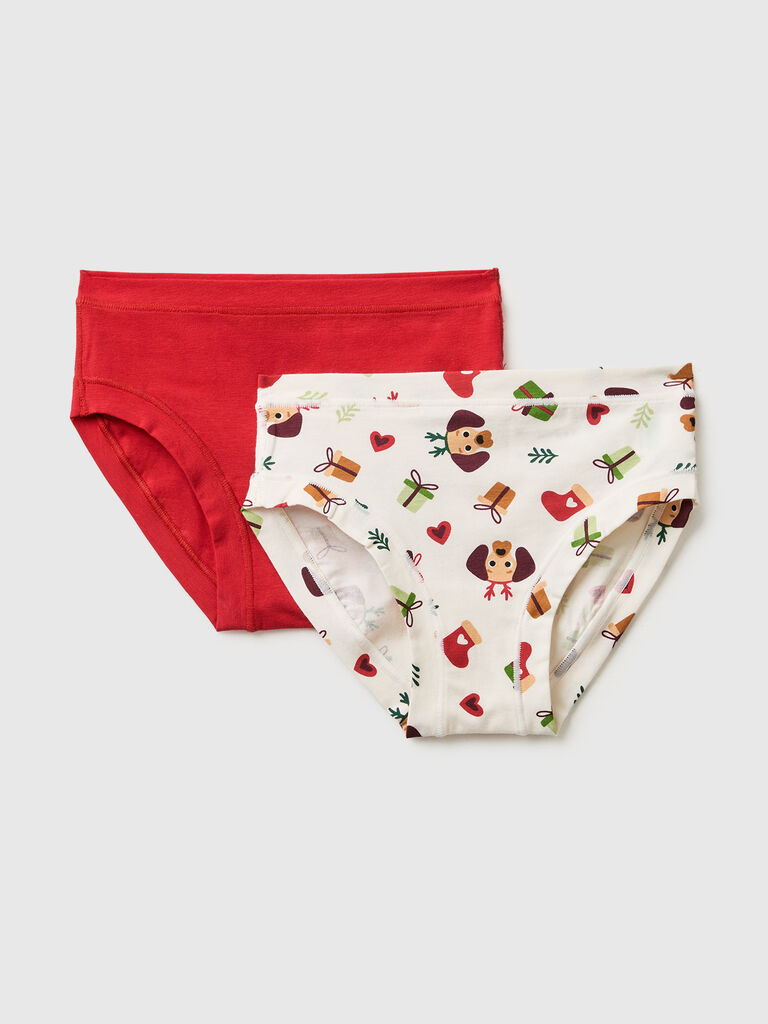 Two pairs of Christmas underwear