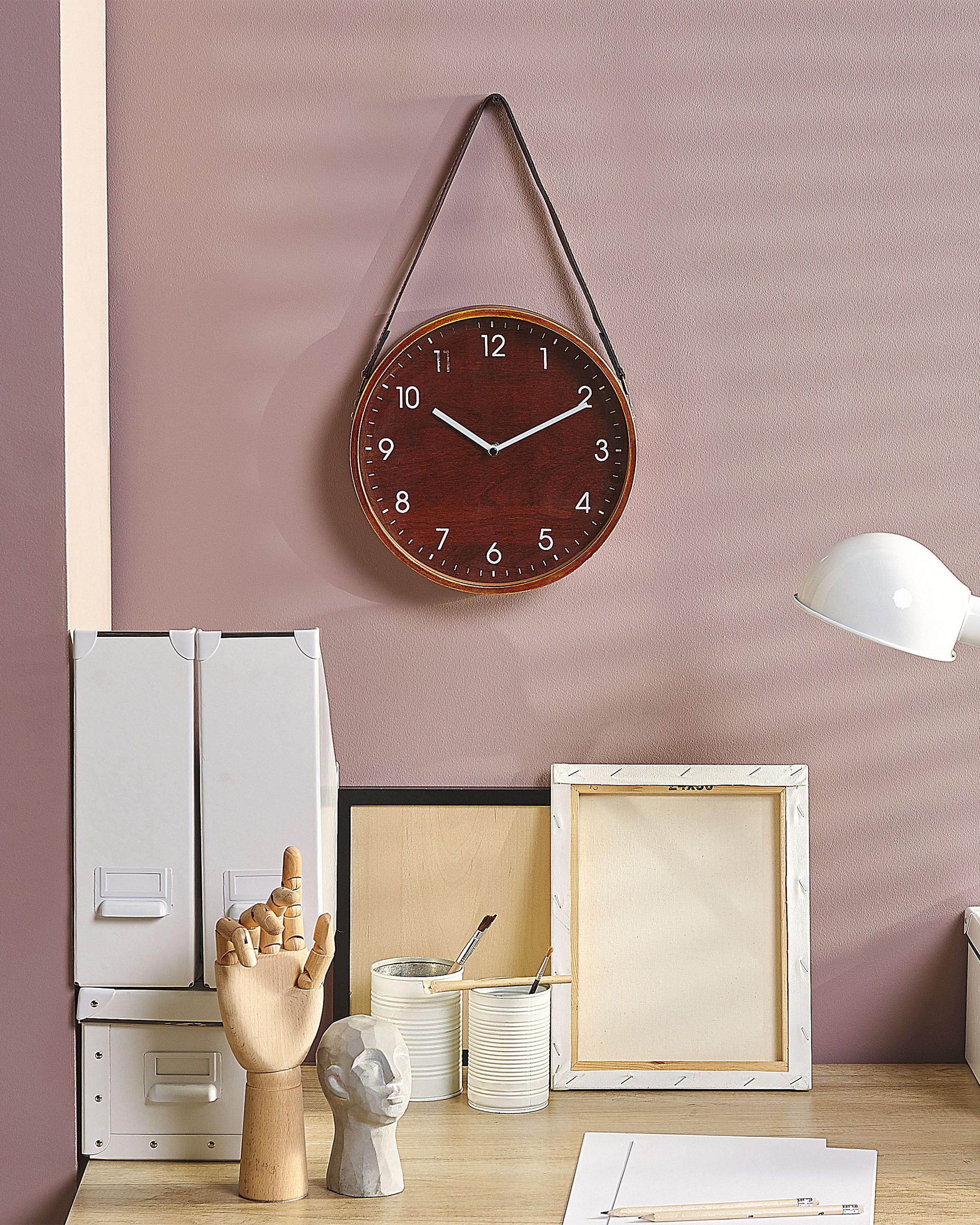 Wall Clock RENENS 26 cm Brown