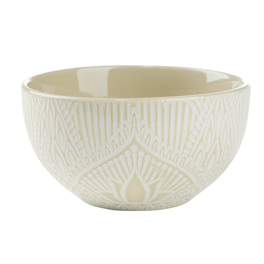 Bol rond Sahara céramique beige 65cl Ø13,8xH7,4cm