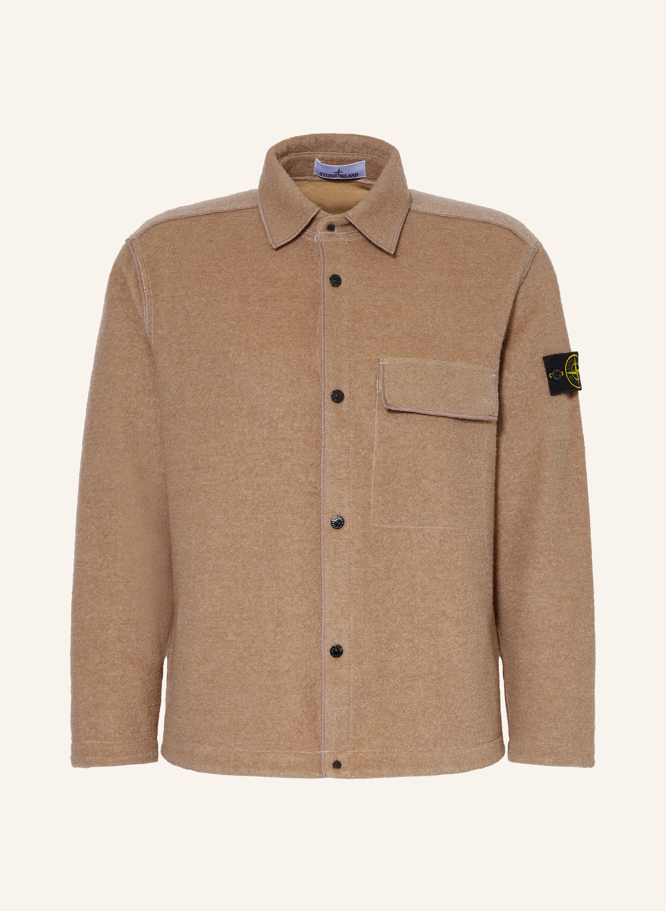 STONE ISLAND Overjacket aus Bouclé