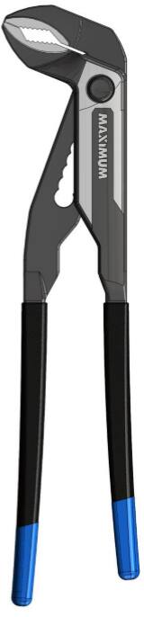 MAXIMUM Push Button V Jaw Tongue & Groove Pliers, 2-in Jaw Capacity, Rust Resistant, 10-in